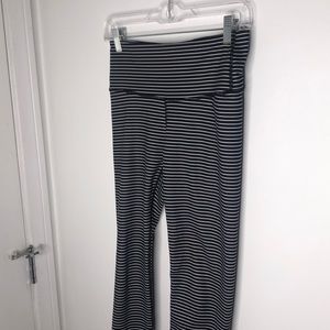 Black & White High Wasted Yoga Pants